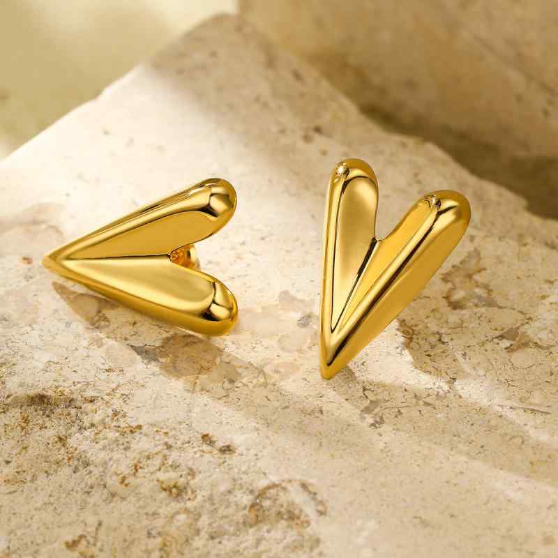 ピアス レディース ハートモチーフ 欧米ファッション 高級感 ステンレス チタン製 ライトラグジュアリ..