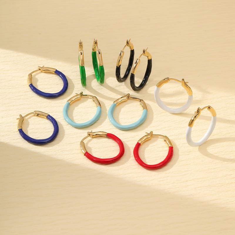 ピアス レディース サージカルステンレス ラウンド カラフル エポキシ加工 電気メッキ加工 シンプル 個..