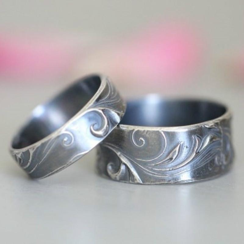 指輪 メンズ 男性用 レディース 女性用 レトロ ヴィンテージ 蓮 花 心経 経文 仏教 スピリチュアル お..