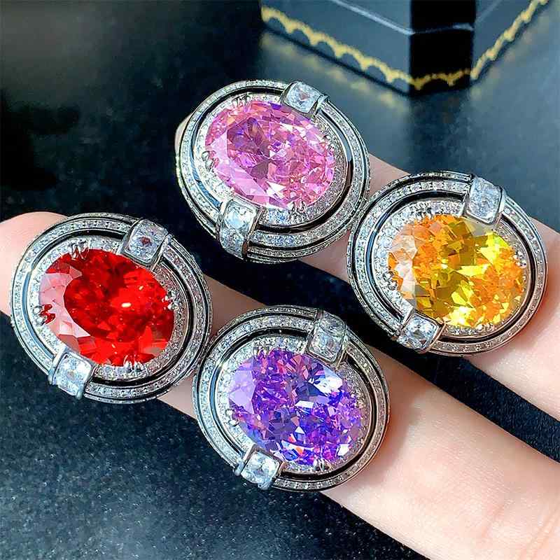 ジュエリー レディース 女性用 ジルコニア 銅製 指輪 ネックレス セット 高級感 欧米風 ファッション 軽やか 上品 エレガント 通勤 オフィス 普段使い 幾何学 楕円形