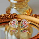 ピアス レディース かわいい フェミニン ハート ピンク 花 フラワー パール 925シルバーポスト 銅製 電気メッキ加工 揺れる 上品 エレガント きれいめ 普段使い お出かけ デート 春夏