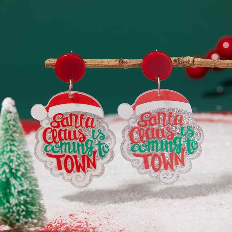 イヤリング レディース クリスマス 冬 かわいい おしゃれ カートゥーン アクリル ベル トナカイ サンタ..