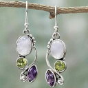 ピアス レディース シーブルー トパーズ 宝石 電気メッキ加工 回転 ドロップ 水滴型 揺れる 上品 欧米風 ボヘミアン レトロ カジュアル パーティー 春夏