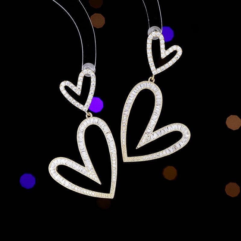 ピアス レディース ライトラグジュアリー 高級感 ハートモチーフ オープンハート 透かし彫り S925シル..