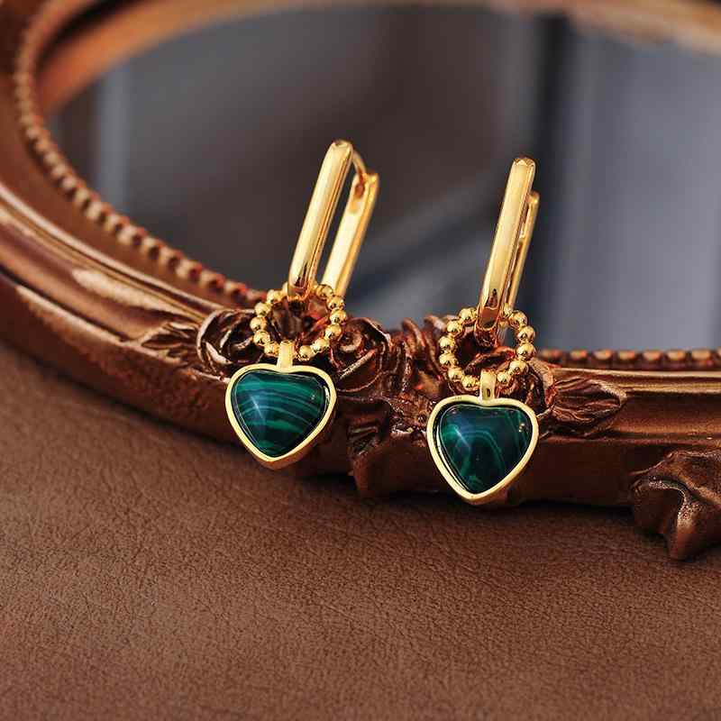 ピアス イヤリング レディース 女性用 ハート型 個性的 高級感 銅製 電気メッキ加工 ゴールド 金色 普..