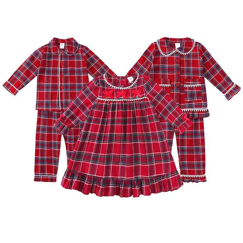 ルームウェア キッズ 男の子 女の子 ベビー パジャマ クリスマス 長袖 長ズボン セットアップ 上下セット 部屋着 子供服 女児 ワンピース ドレス 秋冬 快適 柔らか ポリエステル チェック柄
