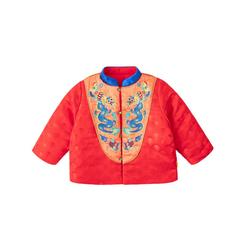 子供服 ベビー キッズ 男の子 女の子 冬 中綿コート チャイナ風 アウター お正月 1歳誕生日 周歳祝い 記念撮影 礼服 フォーマル 防寒 あったか 厚手 保...