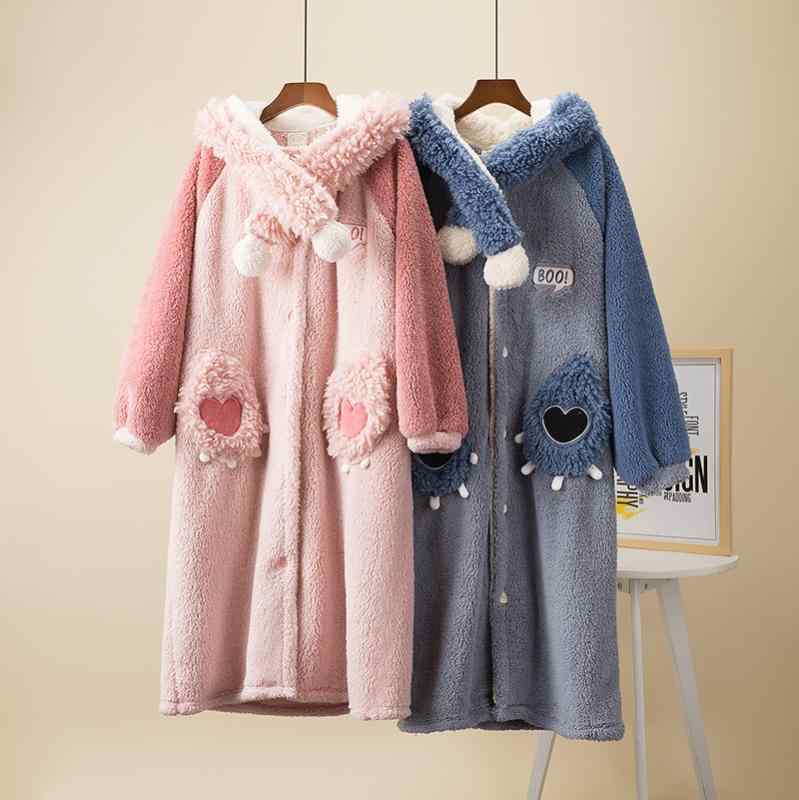 ・カテゴリ: パジャマ・スタイル: カーディガン・テイスト: カートゥーン・主な素材: ポリエステル100%・柄: 無地・厚さ: 厚手・生地の厚さ: 約301-350g/m²・特徴: リラックス、ルームウェア、保温性、快適、外出可能・カラー...