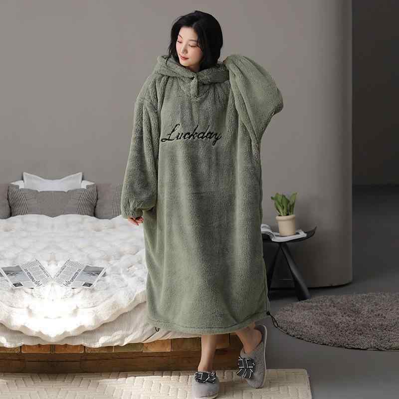 パジャマ レディース 女性用 冬 あったか 裏起毛 フリース もこもこ ふわふわ ポリエステル フード付き..