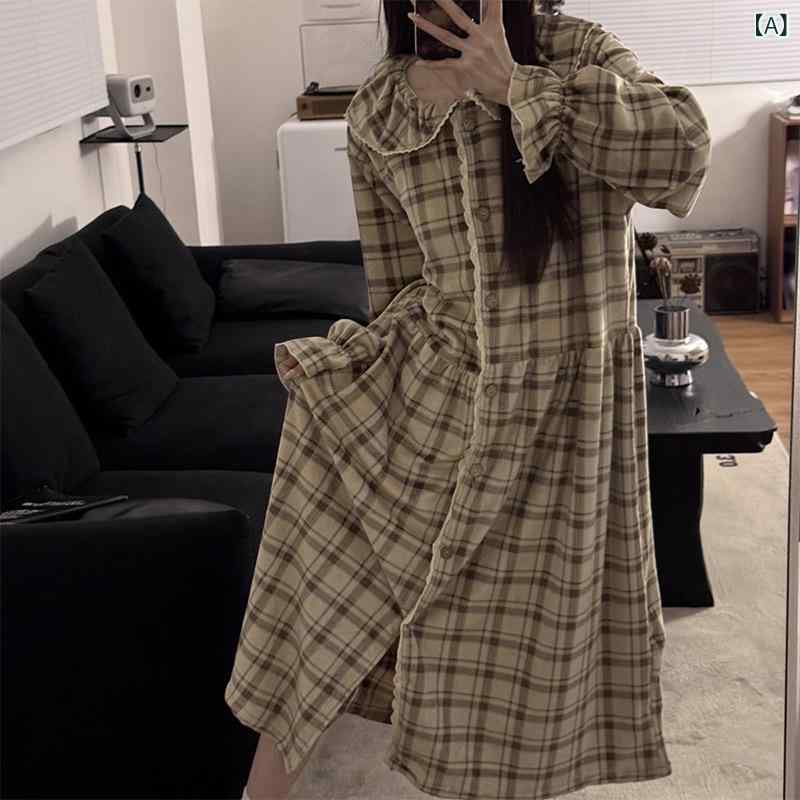 ルームワンピース レディース フリース 厚手 あったか 長袖 前開き ゆったり ロング丈 大きいサイズ ルームウェア パジャマ 部屋着 ワンマイルウェア 韓国風 かわいい 秋冬 防寒
