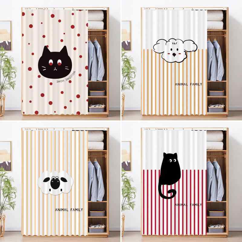 間仕切りカーテン 穴あけ不要 貼るだけ スライドレール式 UVカット 遮熱 ホコリ避け 目隠し クローゼッ..