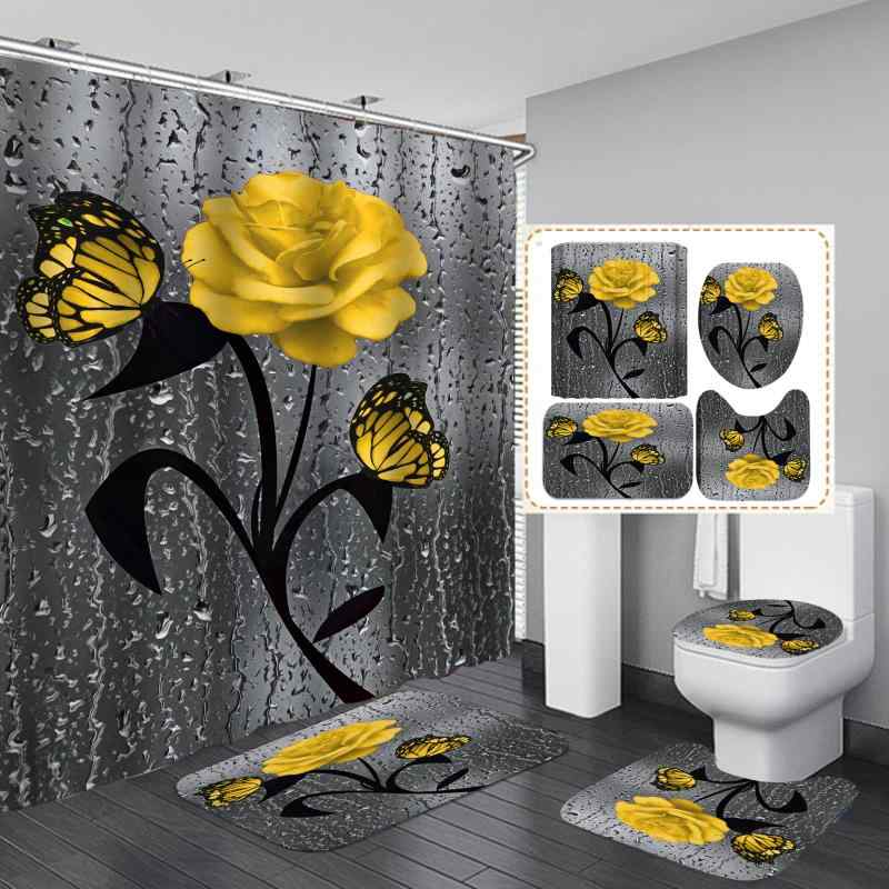 ・主な素材: ポリエステル・スタイル: 新中華風・柄: 花柄・サイズ展開: 90x180cm、120x180cm、150x180cm、165x180cm、180x180cm、180x200cm・セット内容: 三点セット (フロアマット、U字...