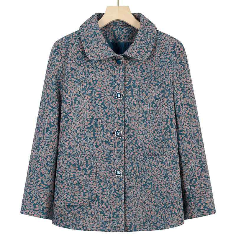 カーディガン レディース ミセス シニア 襟付き テーラード シンプル カジュアル 前開き 二重構造 羽織り アウター ポリエステル 秋冬 レッド グリーン