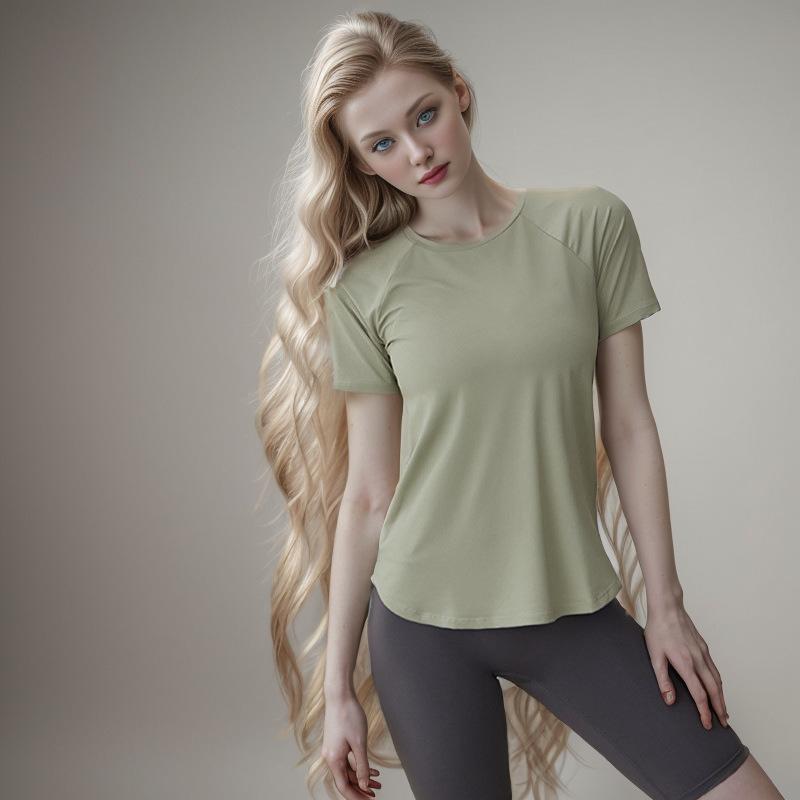 Tシャツ レディース 半袖 ゆったり ルーズフィット ランニング フィットネス ジム トレーニング ピラティス ヨガ スポーツ 吸湿速乾 着痩せ 細見え ポリエステル ブラック ピンク パープル 春夏