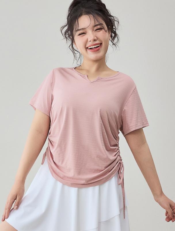 スポーツTシャツ レディース 女性用 ゆったり ルーズフィット 半袖 速乾 吸汗速乾 通気性 接触冷感 伸..