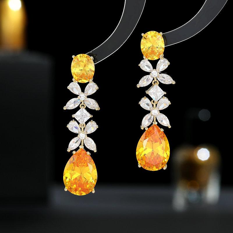 耳飾り レディース ライトラグジュアリー 高級感 フォーマル パーティー 結婚式 ウェディング ブライダ..