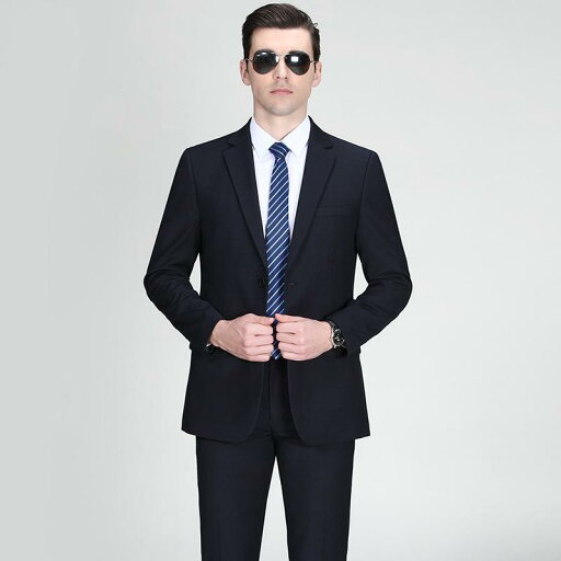 スーツ メンズ セットアップ ビジネス カジュアル 結婚式 披露宴 フォーマル 礼服 センターベンツ ウール ポリエステル 混紡 スタイリッシュ スリムフィット ネイビー ブラック ブルー