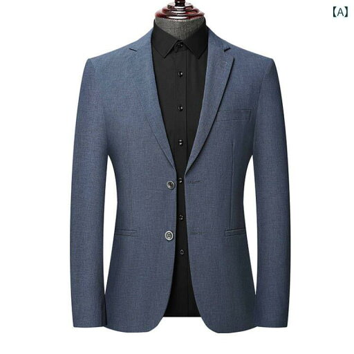ジャケット メンズ ブレザー カジュアル チェック柄 薄手 春秋物 ウール混 ウォッシャブル 形態安定 耐摩耗 ビジネス オフィス デイリー テーラード シングルブレスト グレー系 ブルー系 ブラック