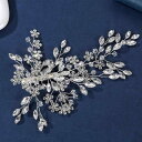 ヘアアクセサリー レディース 女性用 ラインストーン 満天星 流星モチーフ 森ガール フェアリー プリンセス風 上品 エレガント ブライダル ウェディング 花嫁 髪飾り チャイナドレス 和装 ハンドメイド ヘアクリップ シルバー(x3)