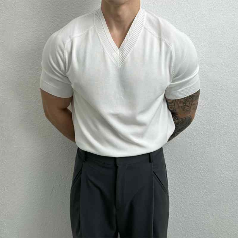 Tシャツ メンズ 丸首 半袖 夏 接触冷感 薄手 ポリエステル 吸湿速乾 通気性 スリムフィット ビジネス カジュアル インナー 無地 白 黒 ベージュ系 トップス 普段使い きれいめ