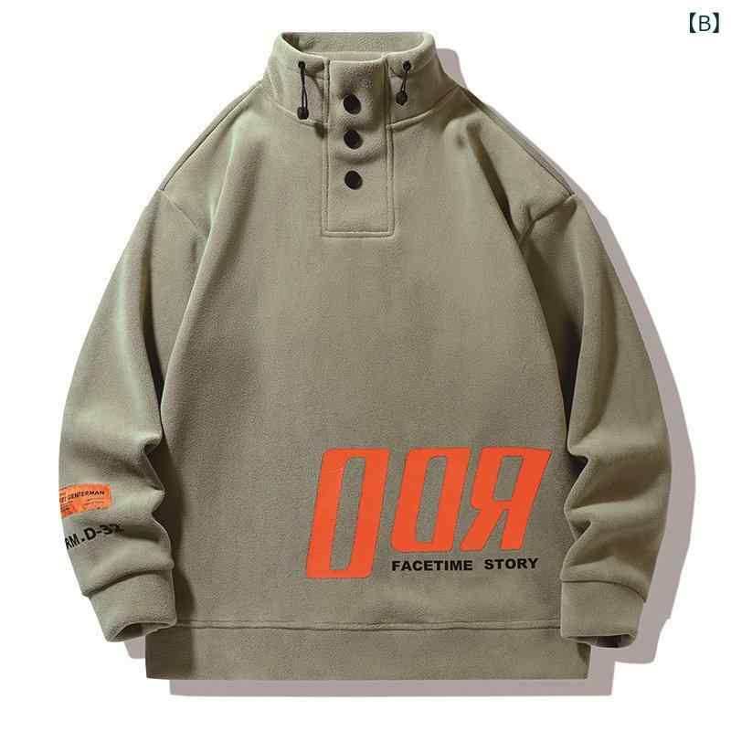 スウェット メンズ フリース 裏起毛 ハイネック モックネック プルオーバー トレーナー 秋冬 防寒 あったか トップス ポリエステル カジュアル 普段使い 長袖 ブラック カーキ ホワイト