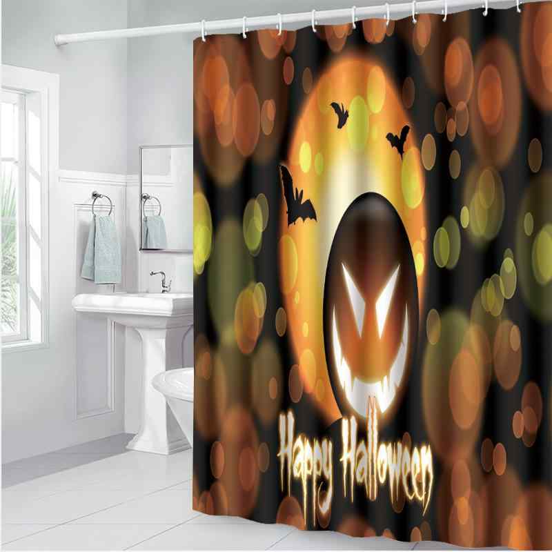 バスルームセット ハロウィン シャワーカーテン バスタオル バスマット ポリエステル 防水 防カビ 滑り..