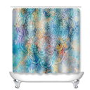 浴室用品セット シャワーカーテン バスマット トイレマット ボヘミアン柄 デジタルプリント ポリエステル製 上質 エレガント 複数点セット 模様替え