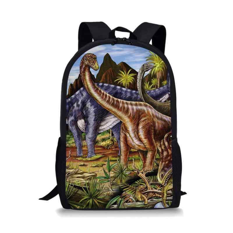 リュックサック キッズ 男の子 小学生 恐竜柄 かわいい ポリエステル 軽量 バックパック 通学 遠足 デ..