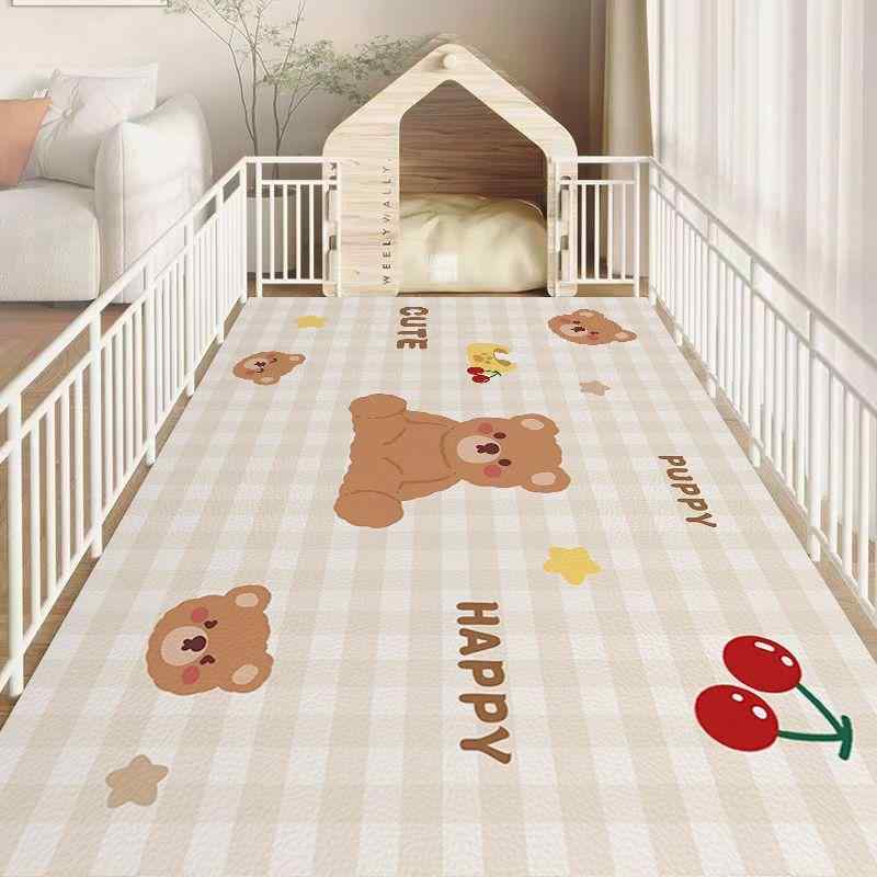 ペットマット 犬 猫用 キャラクターデザイン かわいい 防水 防汚 お手入れ簡単 拭ける PVC製 耐久性 リ..