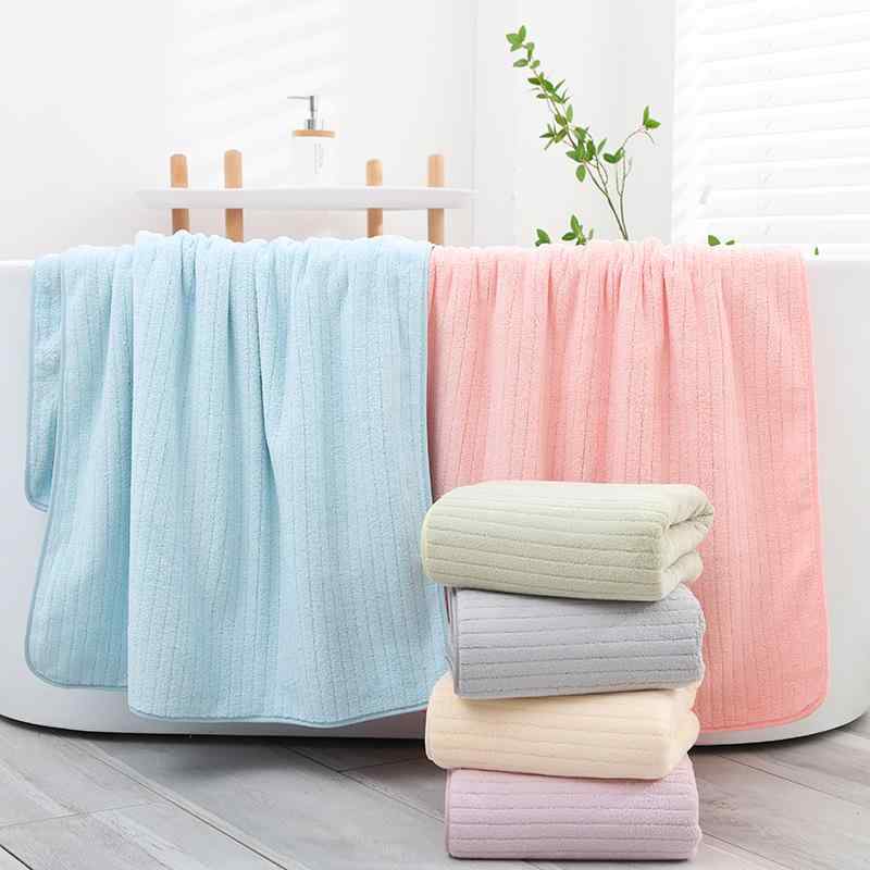 ・カテゴリ: バスタオル、ビーチタオル・素材: サンゴフリース・重量: 約200g〜300g・カラー展開: ライトグリーン、オフホワイト、ライトピンク、ライトグレー、ライトパープル、ライトブルー、ダークブルー、コーヒー・サイズ: 70cm×140cm・糸番手: 150D・加工方法: ヘム加工、高低パイル