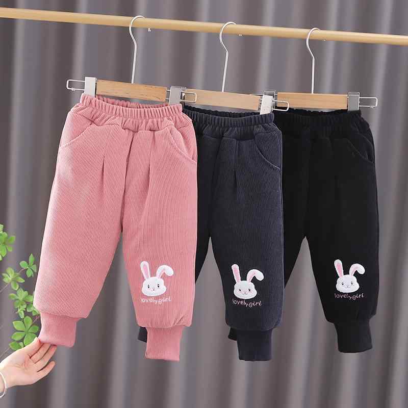 パンツ ベビー 女の子 裏起毛 厚手 暖かい 防寒 股下開閉 おむつ替え楽々 綿混 コットン ロングパンツ ボトムス 冬 普段着 ルームウェア