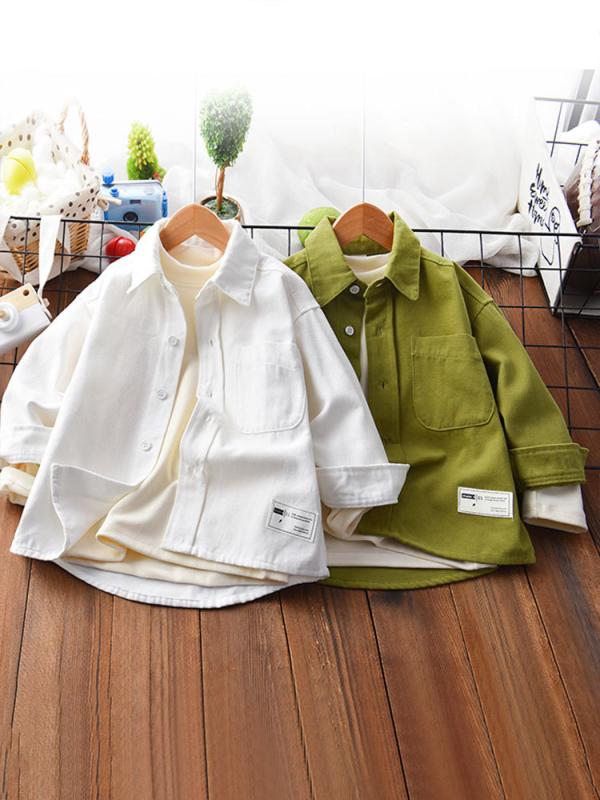 キッズ 男の子 女の子 男女兼用 アウター ジャケット 秋冬 綿 コットン 無地 ソリッドカラー スタンドカラー 前開き ボタン留め 長袖 ショート丈 カーディ...