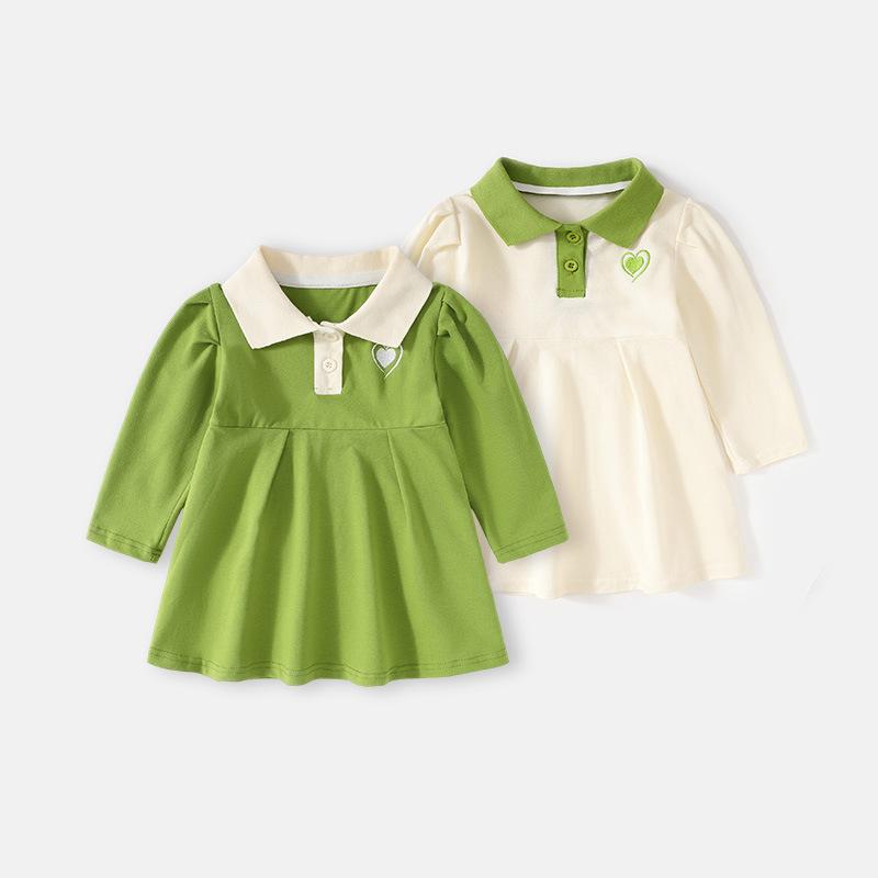 ワンピース キッズ 女の子 春秋 長袖 プリンセスドレス お姫様風 カジュアル ナチュラル おしゃれ 上品..