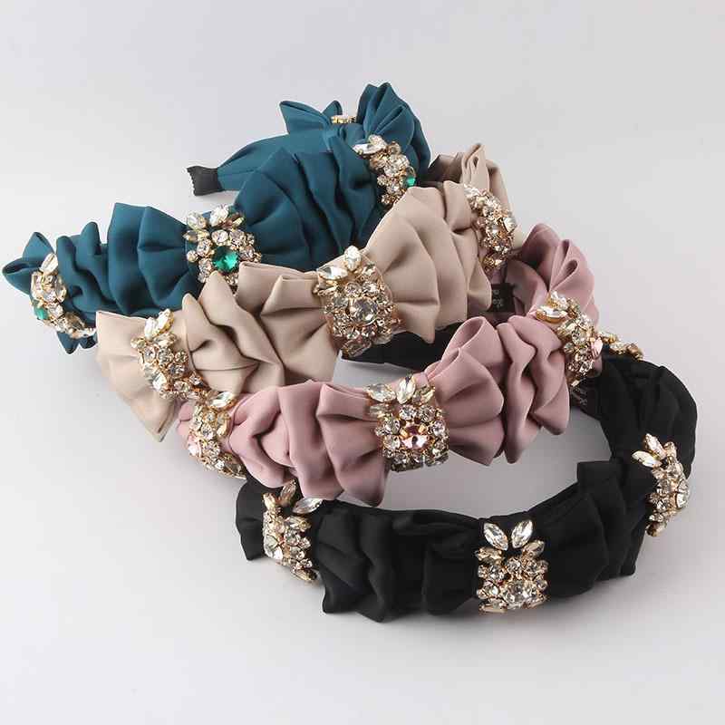 カチューシャ レディース 布製 ラインストーン 幾何学模様 欧米風 おしゃれ ヘアバンド ヘアアクセサリー 髪飾り パーティー イベント ストリートファッション カジュアル 上品 通勤 オフィス