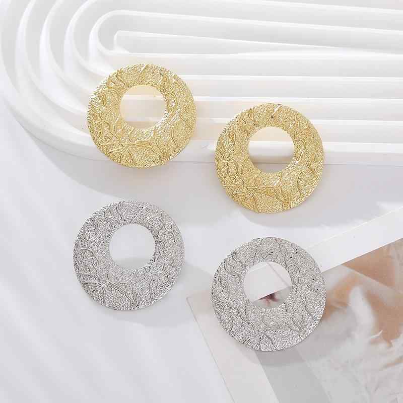 ピアス レディース 欧米スタイル 大ぶり 幾何学模様 円形 サークル シルバーポスト エレガント 高級感 ..