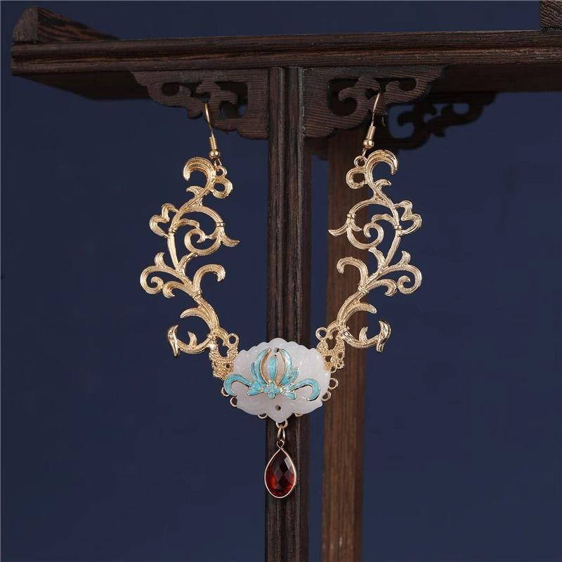 髪飾り 漢服 レトロ 古風 龍女 辰砂瑶 ヘアクラウン 髪留め 額飾り 歩揺 かんざし セット 幻想的 宮廷..