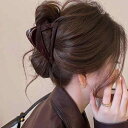 ヘアクリップ レディース チョコレートブラウン シンプル まとめ髪 バンスクリップ シャーククリップ 高級感 後ろ髪用 オフィス カジュアル 普段使い 手作業 プラスチック製 韓国風 幾何学デザイン ヘアアクセサリー
