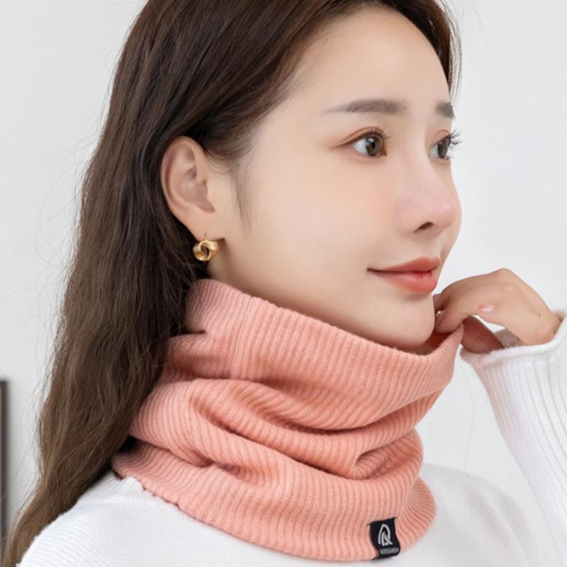 ネックウォーマー 男女兼用 メンズ レディース 裏起毛 ニット ポリエステル 保温 防寒 無地 スヌード 秋冬 普段使い ファッション小物 カジュアル