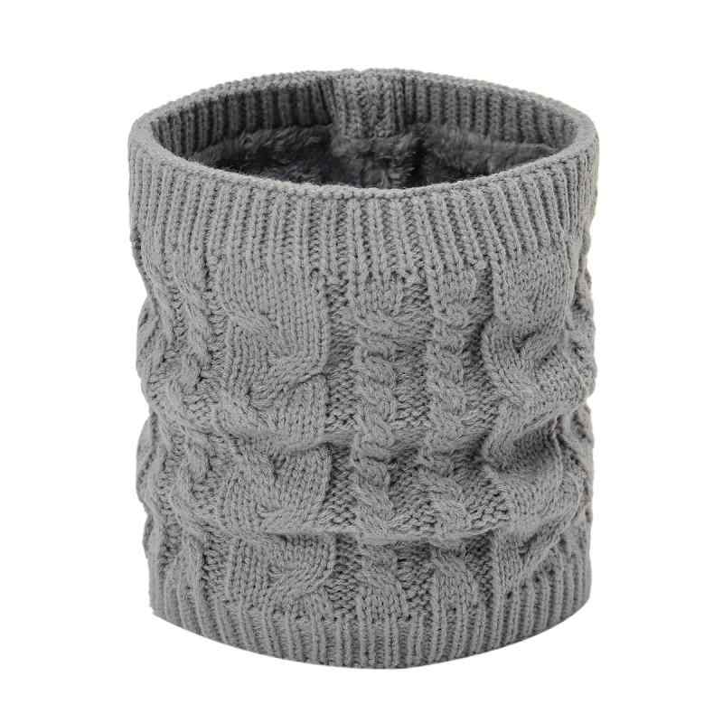 ネックウォーマー 男女兼用 ユニセックス ニット ポリエステル 裏起毛 保温 防寒 暖かい 軽量 伸縮性 ..