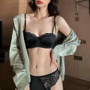 ブラジャー レディース セクシー 脇高 寄せ上げ プッシュアップ グラマー胸 コンパクト見え フレンチスタイル レース フリル なめらか 光沢 薄手 ハーフカップ ショーツ セット 通気性 吸汗性 ナイロン ポリウレタン 普段使い 春夏