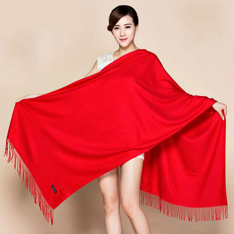 大判ストール レディース 無地 フリンジ フェイクカシミヤ カシミヤタッチ 厚手 保温 あったか 秋冬 万能 普段使い 韓国風 ファッション小物