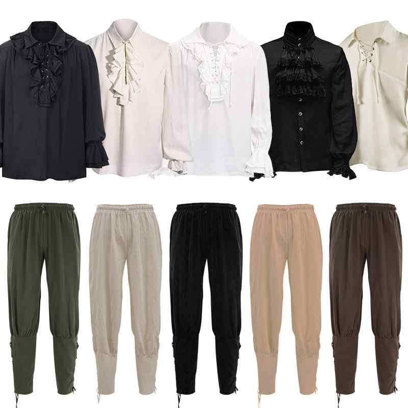 コスプレ メンズ 男性用 中世 欧米 西部劇 レトロ ヴィンテージ 海賊 舞台衣装 仮装 ハロウィン イベン..