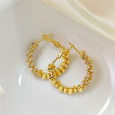 ピアス レディース ジルコニア 幾何学 フープ シルバーポスト ゴールド 合金製 高級感 個性的 デザイン 電気メッキ加工 スタイリッシュ 普段使い 上品 カジュアル オフィス パーティー ファッション耳飾り