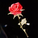 ブローチ レディース ローズ バラ ジルコニア 銅製 フレンチエレガンス 上品 シンプル おしゃれ コート スーツ ドレス カーディガン ファッション小物 アクセサリー コサージュ 結婚式 パーティー オフィス カジュアル フォーマル レッド ブルー