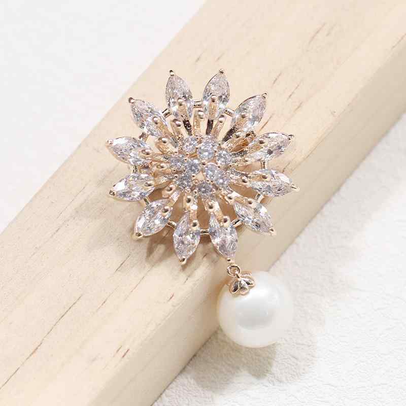 ブローチ レディース アクセサリー 韓国風 シンプル 上品 かわいい ナチュラル フェイクパール ストー..