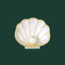 ブローチ レディース フレンチ レトロ アンティーク 貝殻 シェル パール パール ゴールド縁取り 合金製 エレガント 上品 高級感 個性的 スーツ ジャケット コサージュ フォーマル アクセサリー