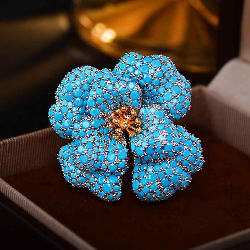 ブローチ レディース 女性用 薔薇 ローズ 花 フラワーモチーフ 精巧 レトロ クラシック 高級感 エレガ..