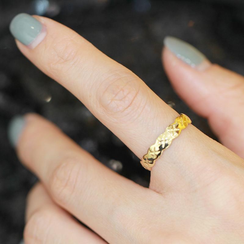 指輪 レディース 欧米風 個性的 シンプル 光沢 開口 調節可能 細身 菱形 SNS風 人差し指 ゴールド 銅製..