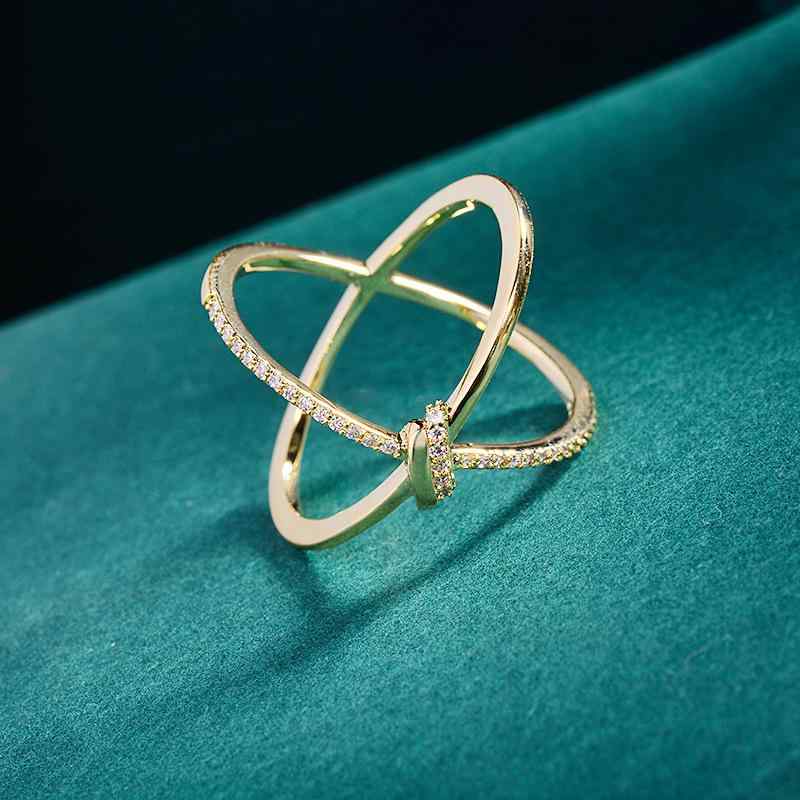 スカーフリング 男女兼用 ジルコニア 幾何学模様 銅製 電気メッキ加工 ゴールド ファッション小物 秋冬..