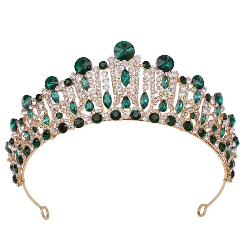 ヘッドドレス バロック風 欧米風 花嫁 ウェディング ブライダル 結婚式 クラウン ティアラ 合金製 電気..